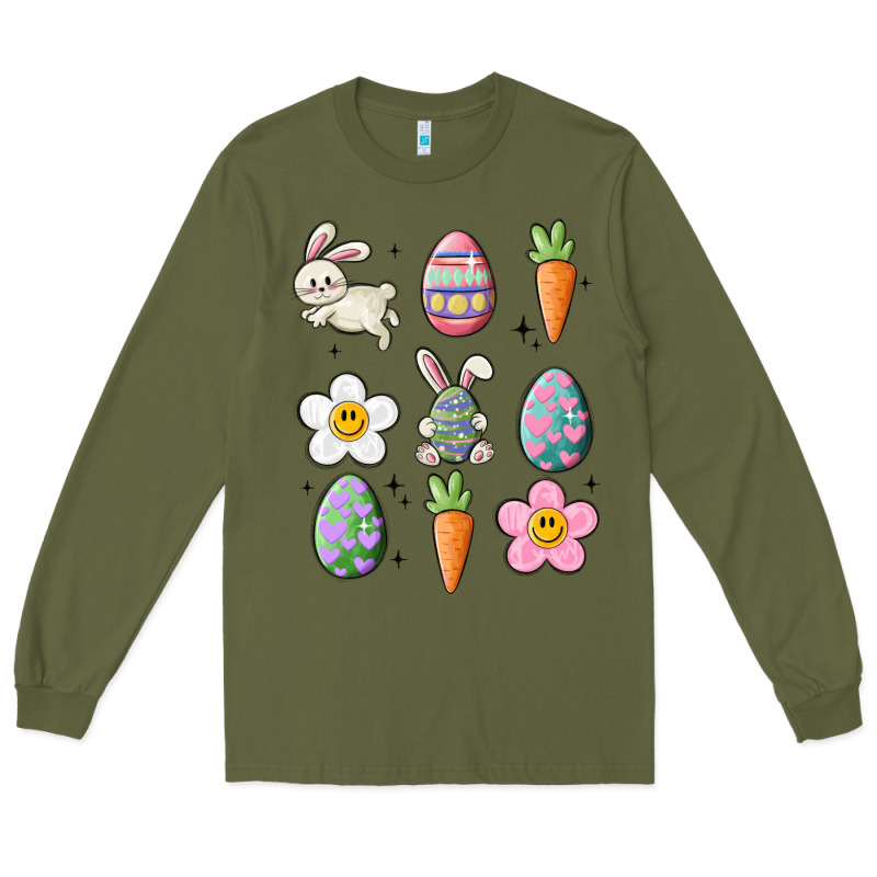 Easter Doodles Long Sleeve Tee by MaliasSmallBusiness | Teevron