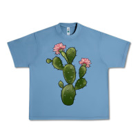 Pebble Blue cactus 2 Urban Heavy Tee - JahusDesignShop