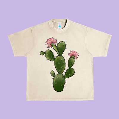 Cactus 2 Urban Heavy Tee Designed By Jahusdesignshop