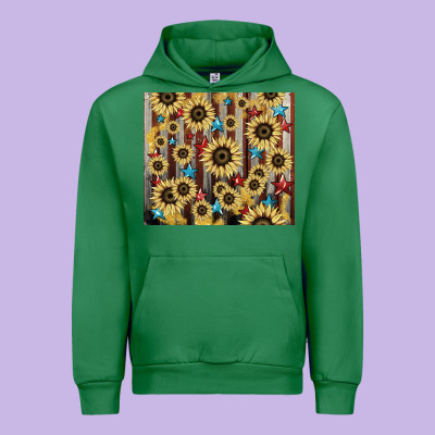 America Flag Sunflower Star Tumbler Urban Hoodie Designed By Howdyjamesfarm