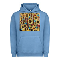 Pigment Pebble Blue America flag sunflower star tumbler Urban Hoodie - HowdyJamesFarm