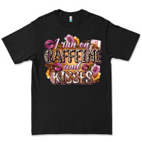 Black i run on caffeine and kisses Premium Tee - Zillion Design Studio