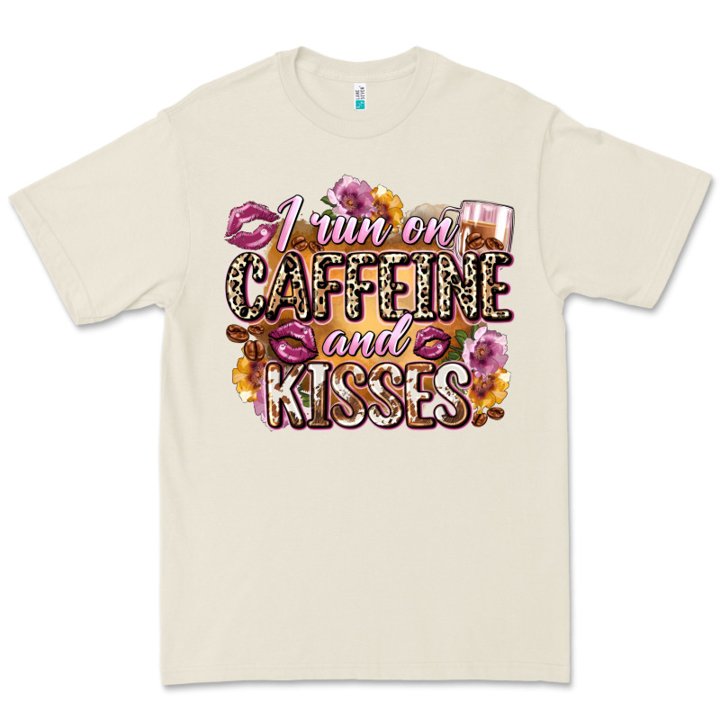 I Run On Caffeine And Kisses Premium Tee by Zillion Design Studio | Teevron