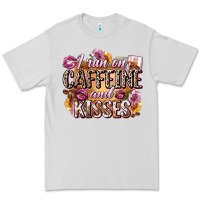Dove Grey i run on caffeine and kisses Premium Tee - Zillion Design Studio