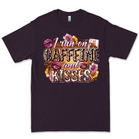 Plum i run on caffeine and kisses Premium Tee - Zillion Design Studio