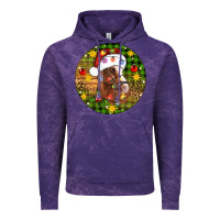 Cloud Purple Christmas horse Vintage Hoodie - Artiststas