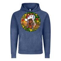 Vintage Denim Christmas horse Vintage Hoodie - Artiststas