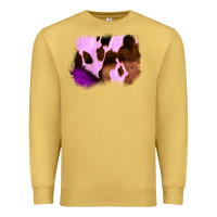 Antique Gold Purple Western Wood Cowhide Frame Premium Sweatshirt - Bettercallsaul