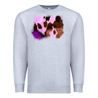 Heather Grey Purple Western Wood Cowhide Frame Premium Sweatshirt - Bettercallsaul