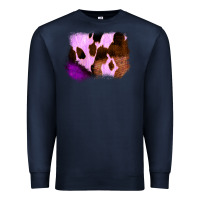 Navy Purple Western Wood Cowhide Frame Premium Sweatshirt - Bettercallsaul