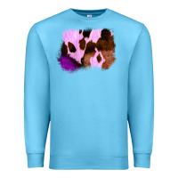 Ocean Blue Purple Western Wood Cowhide Frame Premium Sweatshirt - Bettercallsaul