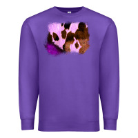 Purple Purple Western Wood Cowhide Frame Premium Sweatshirt - Bettercallsaul