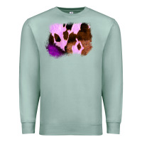 Seafoam Purple Western Wood Cowhide Frame Premium Sweatshirt - Bettercallsaul