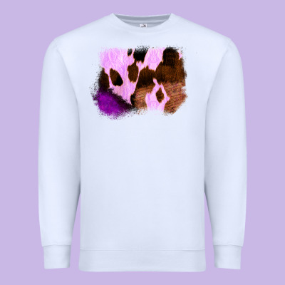 Purple Western Wood Cowhide Frame Premium Sweatshirt Designed By Bettercallsaul