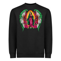 Black mexican flag wings our lady of guadalupe Heavyweight Sweatshirt - Artiststas