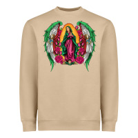 Mushroom mexican flag wings our lady of guadalupe Heavyweight Sweatshirt - Artiststas
