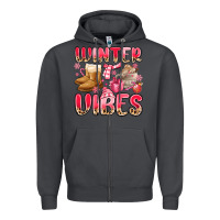 Smoke pink winter vibes Zipper Hoodie - MaliasSmallBusiness