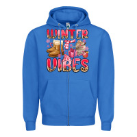 True Royal pink winter vibes Zipper Hoodie - MaliasSmallBusiness