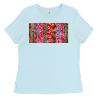 Baby Blue Love brushstrokes xoxo leopard and turquoise Ladies Tee - RanaPortraitStore