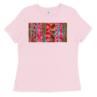 Bubblegum Pink Love brushstrokes xoxo leopard and turquoise Ladies Tee - RanaPortraitStore