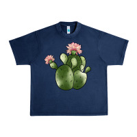 Navy cactus Urban Heavy Tee - JahusDesignShop