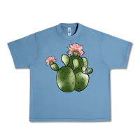 Pebble Blue cactus Urban Heavy Tee - JahusDesignShop
