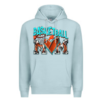 Blue Mist Basketball Mom Premium Hoodie - NancyCooperArtShop