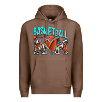 Chestnut Basketball Mom Premium Hoodie - NancyCooperArtShop