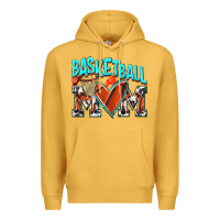 Mustard Basketball Mom Premium Hoodie - NancyCooperArtShop