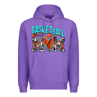 Purple Basketball Mom Premium Hoodie - NancyCooperArtShop