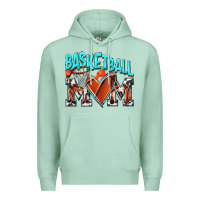 Seafoam Basketball Mom Premium Hoodie - NancyCooperArtShop
