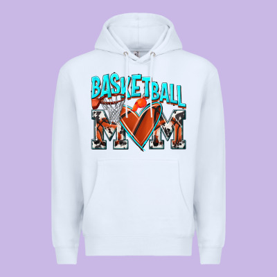 Basketball Mom Premium Hoodie Designed By Nancycooperartshop