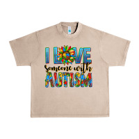 French Oak ı love someone with autism Urban Heavy Tee - AdoDesignShop