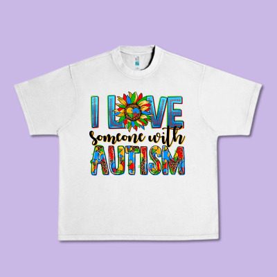 ı Love Someone With Autism Urban Heavy Tee Designed By Adodesignshop