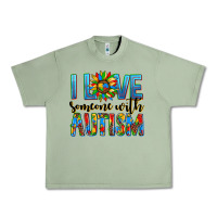 Oil Green ı love someone with autism Urban Heavy Tee - AdoDesignShop