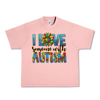 Salmon ı love someone with autism Urban Heavy Tee - AdoDesignShop