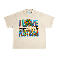 Sandshell ı love someone with autism Urban Heavy Tee - AdoDesignShop