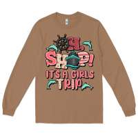 Toasted Coconut oh ship it's a girls trip Long Sleeve Tee - MaliasSmallBusiness