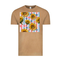 Vintage Camel patriotic sunflowers stripes and stars seamless patrern Vintage Tee - BundleAndBundleShop