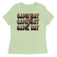 Matcha game day game day football lightning bolt Ladies Tee - Zillion Design Studio