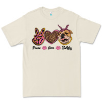 Bone peace love bulldog Premium Tee - RanaPortraitStore