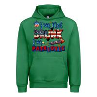 Emerald I'm not drunk i'm patriotic 4th of july Urban Hoodie - CowGirlArtShop