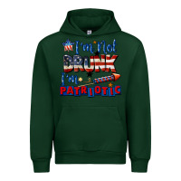 Forest Green I'm not drunk i'm patriotic 4th of july Urban Hoodie - CowGirlArtShop