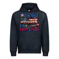 Navy I'm not drunk i'm patriotic 4th of july Urban Hoodie - CowGirlArtShop