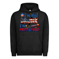 Pigment Black I'm not drunk i'm patriotic 4th of july Urban Hoodie - CowGirlArtShop