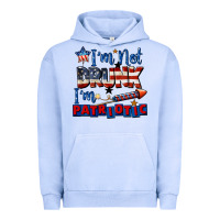 Pigment Grape Ice I'm not drunk i'm patriotic 4th of july Urban Hoodie - CowGirlArtShop