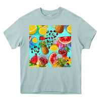 Arona fruits tie dye seamless pattern Heavy Core Tee - Zillion Design Studio