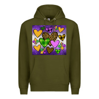 Army Green mardi gras Premium Hoodie - JahusDesignShop