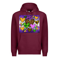Burgundy mardi gras Premium Hoodie - JahusDesignShop