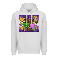 Dove Grey mardi gras Premium Hoodie - JahusDesignShop